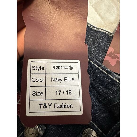 T&Y Fashion Women's/Teen Skinny Jeans 17/18 Mid Rise Stretch Slim Fit Denim - Picture 6 of 8